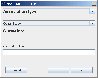Adding association to a topic with schema