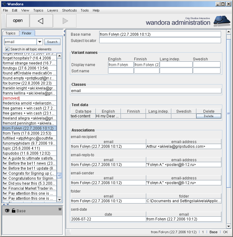 Email extractor example.gif